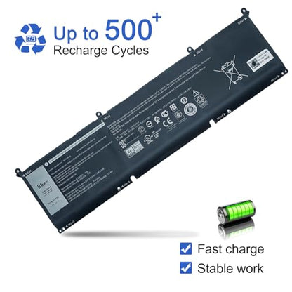 JOTACT 69KF2 Battery Compatible with Dell G7 15 7500 G15 5521 5515 5520 5510 XPS 15 9510 9520 9500 Precision 5560 5570 5550 Alienware M15 R4 R3 M17 R3 R4 Inspiron 7510 7620 7610 P87F P45E P91F 86Wh - size: 11.42*3.25*0.27 inch 69KF2