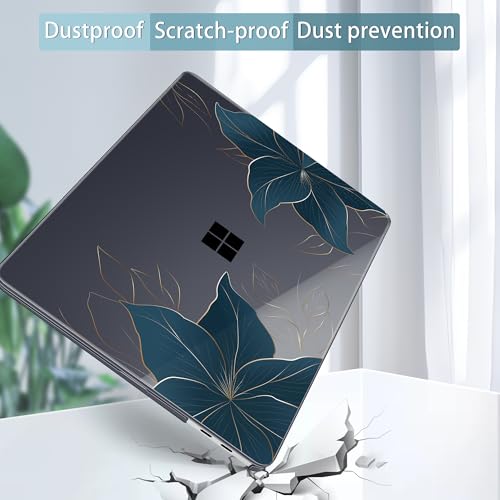 Mektron Printed Case for 2025 Microsoft Surface Laptop Windows 11 Copilot+ PC Surface Laptop 13 inch Touchscreen Display Cover Fits Model 2095, Floral C348 - color: Floral C348