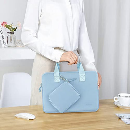 Hseok Laptop Sleeve 13.3-14 inch Case with Small Pouch, Neoprene Computer Bag Compatible with MacBook Neo/Pro 14 M5/M4/M3/M2/M1, Mac Air/Pro 13.3, XPS 14 and Most 13-14 inch Notebooks,S02B01 - color: S02B01, size: 13"-14"