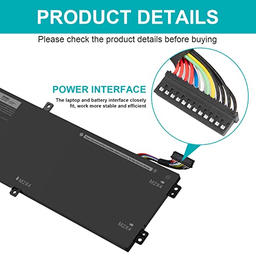 Fancy Buying RRCGW H5H20 Laptop Battery for Dell XPS 15 9550 15-9550 9560 9570 Precision 15 5510 5520 5530 5540 Series P56F P56F001 5D91C 05D91C 62MJV 062MJV M7R96 0RRCGW 5041C 05041C 11.4V-56Wh - size: 8.78*2.83*0.28inch