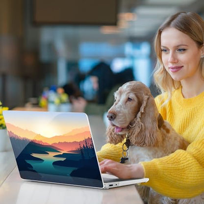 Batianda Case for Microsoft Surface Laptop 13 inch 2025 2026, Dawn River | Fits Model 2095, Artistic Patterns Ultra-Slim Lightweight Scratch-Resistant Hard Shell with Professional Protection - color: Dawn
