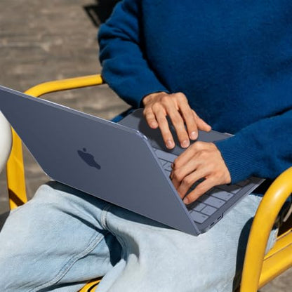B BELK for MacBook Neo Case 13 inch 2026 | (A18 Pro, Model A3404) | 1:1 Precision Fit | Official Indigo Clear | Matte Hard Shell Case | Scratch & Fingerprint Resistant for New MacBook Neo 13 inch Case - color: Indigo Clear