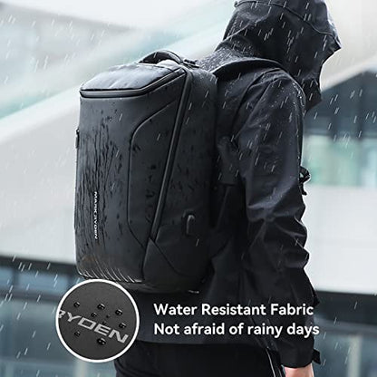 MARK RYDEN Business Backpack for Men, Waterproof High Tech Backpack with Sport Car Shape Design and USB Charging Port, Travel Laptop Backpack Fits 17.3 Inch Notebook (YKK-2 Pockets) | Waterproof Tech Backpack with USB Charging Port, Professional Work Back