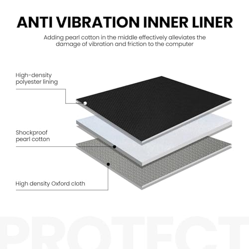 14 inch Laptop Sleeve with Handle Shockproof Laptop Bag Waterproof Computer Cover Bag Prairie Lion Briefcase