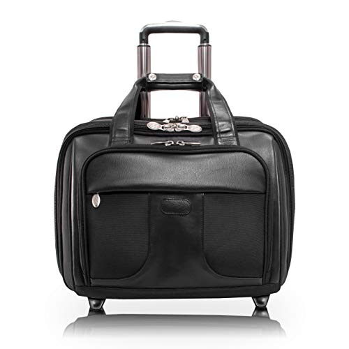 McKLEIN 17" Nylon Patented Detachable -Wheeled Laptop Overnight with Removable Briefcase- CHICAGO