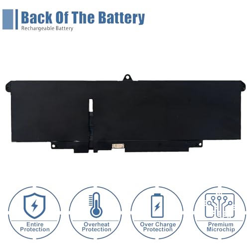 66DWX Laptop Battery Compatible with Dell Latitude 7340 7350 7440 7450 7640 7650 Series Notebook 086D0Y 86D0Y 00HYH8 0HYH8 11.4V 57Wh 4878mAh - size: 10.51*3.52*0.25 inch 66DWX