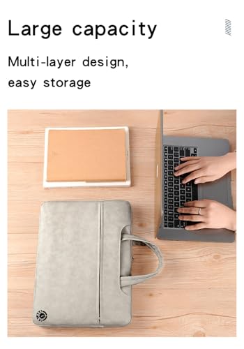 Dark Grey Laptop Shoulder Bag 15-16 Inch ONLY MacBook Pro 15 16 Air 15 M2 Dell XPS 15 G15 Gaming HP ProBook 450 Lenovo ThinkPad E15 T15 ASUS TUF Gaming A15 Acer Nitro 5 Business Professional - color: Dark Grey, size: Large 15-16 Inches