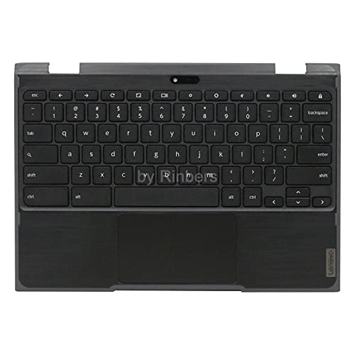 Laptop Palmrest Upper Case with US Keyboard and Touchpad Assembly (with WFC Hole) Replacement for Lenovo Chromebook 11 300e 2nd Gen AST 82CE 5CB0Z21553 - color: 82CE Upper Case Assembly