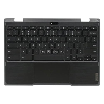 Laptop Palmrest Upper Case with US Keyboard and Touchpad Assembly (with WFC Hole) Replacement for Lenovo Chromebook 11 300e 2nd Gen AST 82CE 5CB0Z21553 - color: 82CE Upper Case Assembly