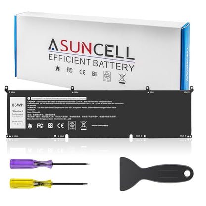 69KF2 6-Cell 86Wh 11.4V Battery Replacement for Dell XPS 15 9500 9510 9520 G15 5510 5511 5515 5520 5521 Precision G5 G7 G16 M15 R3 R4 R5 R6 R7 M17 R3 R4 Inspiron 7510 7610 7620 P87F P91F 8FCTC - size: 69KF2 13.23 * 5.63 * 0.98 in