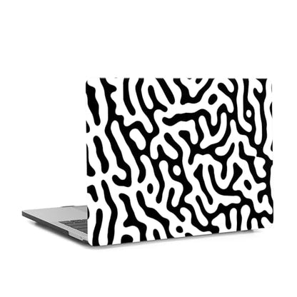 Hard Case Compatible with Old Version MacBook Pro 13 inch Case 2012 2011 2010 2009 2008 Release A1278 with CD-ROM, Laptop Plastic Hard Case Shell & Keyboard Cover, Black & White - color: 1571 Black & White, size: A1278(Pro 13" w/CD-ROM 2008-2012)