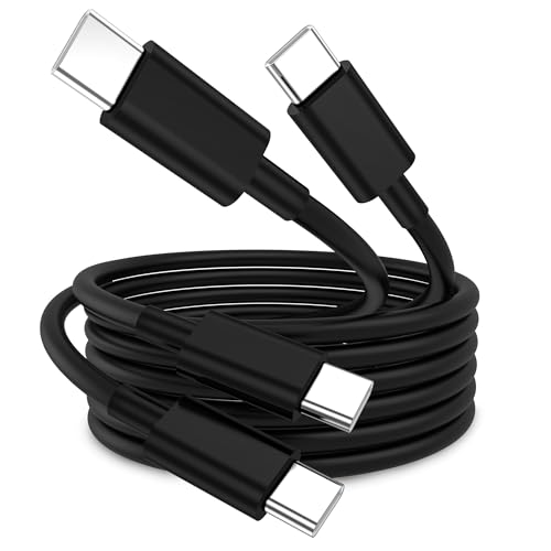 USB C to USB C Cable [2-Pack, 10FT], 240W Long Fast Charging Type C Cord for iPhone 17/16/15 Pro Max, Samsung S26/S25/Ultra, MacBook Air M3, iPad Pro/Switch, Laptops (Black) - color: blakc, size: 10ft