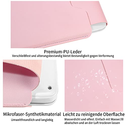 13.3-14" Laptop Sleeve, Padded Laptop Case, Thin Portable Case Bag - Compatible with 2022 Pro 14 inch/2015 Pro 13.3 inch/2015 Air 13.3 inch (Light Pink) - color: Light pink