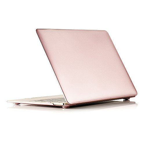 RUBAN Case Compatible with MacBook 12 Inch A1534 - Slim Snap On Hard Shell Protective Cover, Rose Gold - color: Rose Gold