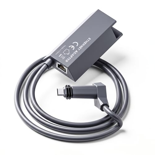 Kuulaa for Starlink Gen 2 Ethernet Adapter, 1000Mbps Gigabit RJ45 High Speed Wired Network Connector, Stable Fast External Ethernet Connection for Starlink Standard Actuated Dish and Router