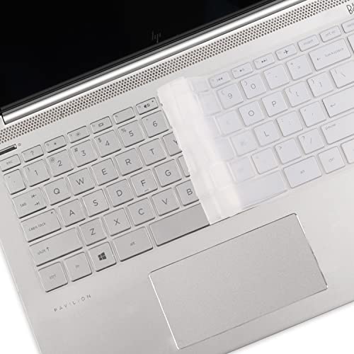 Keyboard Cover for HP Laptop 14 14-dq/dk/cf/fq 14-dq0005dx 14-dq0020nr 14-dq0051dx 14-dq5009la 14-dq5014la 14-dq0712ds 14-dq2020nr 14-dq2053cl dq2043cl 14-dq2078wm dq0080nr dq0090tg dq1043cl dq0004dx - color: Clear