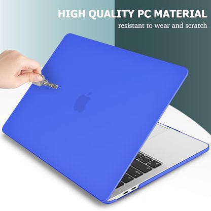 May Chen for MacBook Pro 16 Inch 2019 Release Model:A2141,Smooth Matte Hard Shell Case Cover Screen Protector & Keyboard Cover for MacBook Pro 16 Retina with Touch ID & Touch Bar - Dark Blue - color: Dark blue