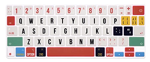 Silicone Magic Keyboard Cover Skin for iPad Pro 11 Inch Magic Keyboard(2nd Generation) 2020 Model,for iPad Pro 11 Keyboard Protector Accessories,Creative Rainbow Font - color: Z2-Creative Rainbow Font
