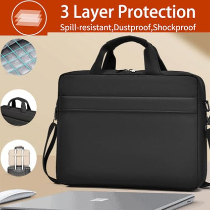 CAAORDKSO Acer Laptop Case 15.6 inch, 16 Inch Laptop Sleeve Computer Cover Compatible with Lenovo IdeaPad 15.6” HP Dell Asus Notebook, Acer Aspire 1/3/5 15.6", HP Pavilion/Envy 15.6", LG gram, Black - color: Black, size: 15.6-16 Inch