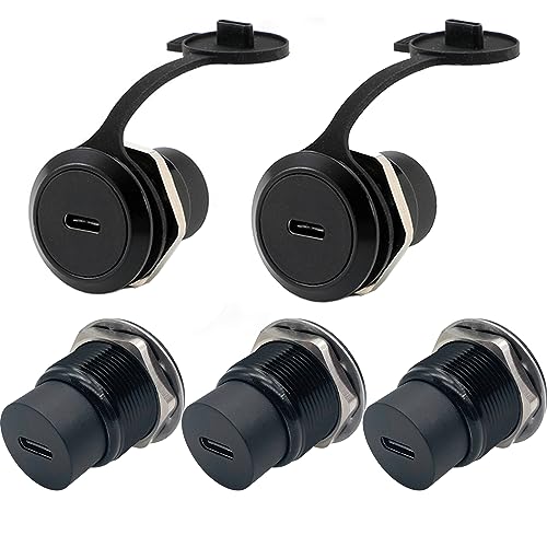 PENGLIN 5PCS USB C 3.1 Female to Female Pass-Through Converter Adapter | 5Gbps Data Transfer,Data & Charging Dual Function,Anti-Oxidation Alloy Shell,Plug & Play Ready To Use - color: Black, size: 5PCS(ROUND TYPE)