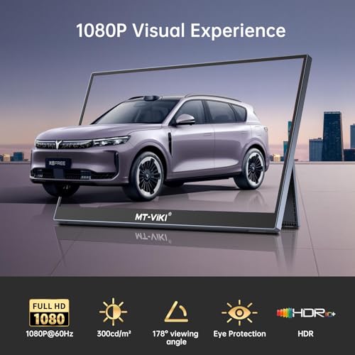 MT-VIKI Laptop Screen Extender, 14'' FHD 1080P USB-C Portable Monitor - size: 14"