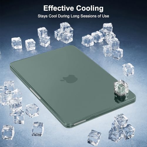 MOSISO Compatible with MacBook Neo Case 13 inch 2026 A3404 A18 Pro Chip | Scratch-Resistant Ultra-thin Protective Hard Shell Case Cover, Emerald Green - color: Emerald Green