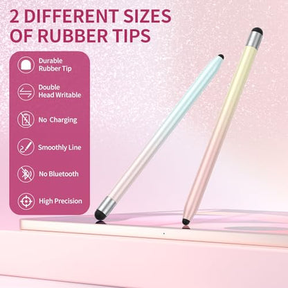 Stylus Pen for Touchscreen, 10Pcs High Sensitivity & Precision Capacitive Stylus Pen for iPad, iPhone, Android Smartphone, Tablets and All Universal Touchscreen Devices (10 Gradient Colors)