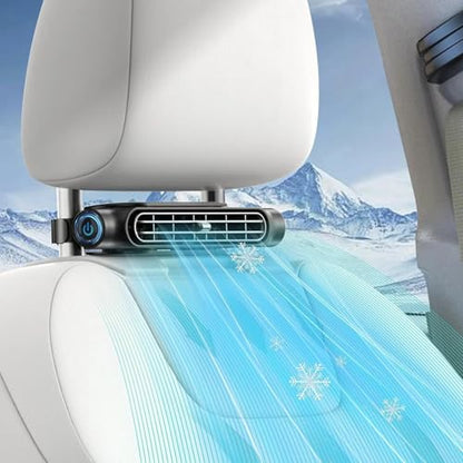 Car Seat Fan for Driver & Backseat - 2026 Upgraded Mini Portable USB Back Cooling Fan Kids Baby Quiet headrest Neck Fan Accessories with 3 Adjustable Wind Speeds for Almost Vehicle Jeep Van RV Truck - size: Mini