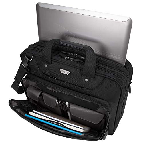 Targus Corporate Traveler Checkpoint-Friendly Traveler Laptop Case for 14-Inch Laptop, Black (CUCT02UA14S) - size: 14 inch, style: Bag