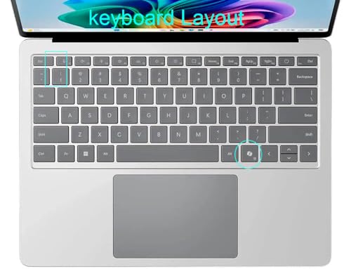 Ultra Thin Keyboard Skin Cover Compatible for 2024 Microsoft Surface Laptop (7th Edition, Windows 11 Copilot+ PC) 13.8"/15" Touchscreen Display, US Keyboard Layout (TPU) (Clear) - size: Compatible for 2024 Surface Laptop 7