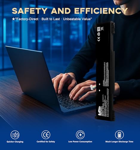 RH03XL Replacement Battery for HP ProBook 430/440/445/450/455/630/640/650 G8 G9 G10 Series, EliteBook 630/640/645/830 G9 G10 G11 Series, HP Zhan 66 Pro 14 G4/G5 Series, Compatible W/TPN-IB0L