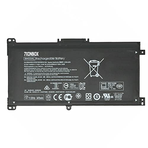11.55V 3470mAh 41.7Wh BK03XL Replacement Laptop Battery for HP Pavilion x360 Convertible PC 14 14-BA001ns X360 14 14m 14-BA000 HSTNN-LB7S HSTNN-UB7G TPN-W125 916366-541 14-BA033TX