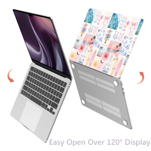 Compatible with MacBook Air 13 inch Case M1 A2337 A2179 A1932 2022 2021 2020 2019 2018 Release, Cute Beach Sunset Collage Protective Hard Shell Matte Cover for MacBook Air 13.3 inch - color: Beach E, size: MacBook Air 13.3 inch M1 A2337 A2179 A1932
