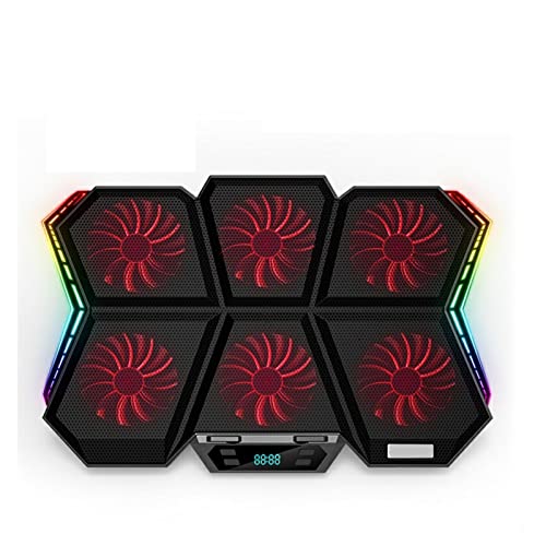 Youngran RGB Notebook Radiator Laptop Cooler Cooling Laptop Stand/Bracket/Holder Radiator Stand Notebook Base Radiator Leisurely (Color : Touchpad) - color: Touchpad