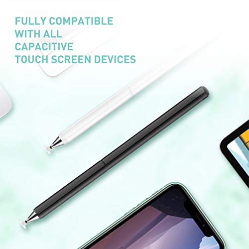 Touch Screen Stylus, Universal High Sensitive & Precision Capacitive Disc Tip Pencil Touch Screen Pen for Apple iPad/Pro/Air/iPhone/Samsung/Galaxy/Tablet/Kindle/Smartphone