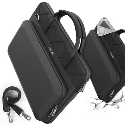 Smatree CityShield Laptop Shoulder Case for 14inch ExpertBook B2 | for 15.6-16inch ASUS Zenbook 15/Pro 15 OLED/S16 Copilot+,Vivobook 16 Flip/S 15 Copilot+,ROG Zephyrus G15/ROG Flow X16(MC04)