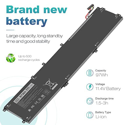 TREE.NB 6GTPY Laptop Battery for Dell XPS 15 9550 9560 9570 7590 Inspiron 15 7500 7501 7590 7591 Vostro 7500 7590 i7-7700HQ 5D91C GPM03 4GVGH 1P6KD 5XJ28 5D91C 5041C D1545 D1645 D1745 - size: ‎6GTPY