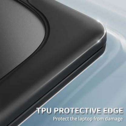 Heavy Duty Case for 14" HP Envy X360 2-in-1 2K Touch-Screen Laptop 2024 Release Shockproof Hard Shell Matte Translucent Anti-Fingerprint Protective Cover with TPU-Covered Edge (Black) - color: Black