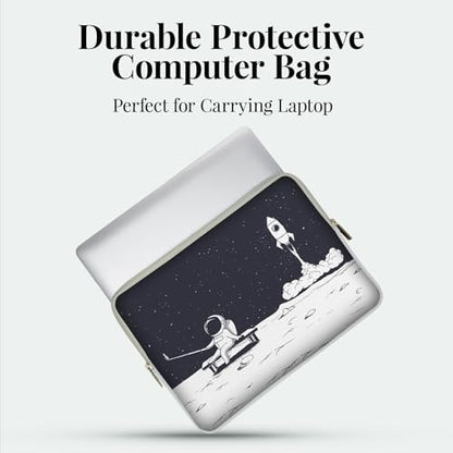 Laptop 13 inch Sleeve Case for MacBook Air 13-13.6 inch, Laptop Bag Cover for MacBook Pro 13" 14 inch, Shockproof Briefcase Travel Carrying Sleeve for 14" Chromebook HP Dell I Astronaut Rocket - color: Astronaut Rocket
