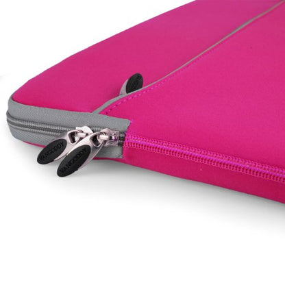 Neoprene Laptop Case | Lightweight Travel Protection | 13" Notebook Compatible Water Resistant Tech Sleeve (Magenta) - color: Magenta