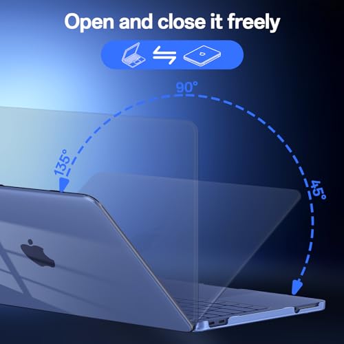 Case Compatible with MacBook Neo 13 inch Laptop 2026 (Model A3404), Scratch Resistant Protective Hard Shell Cover, Crystal Indigo - color: Crystal Indigo