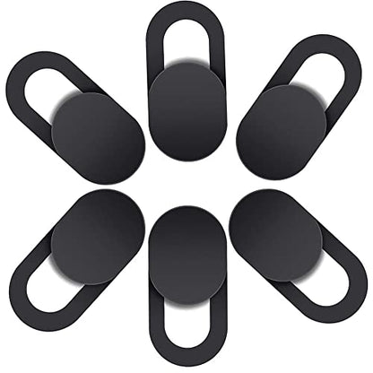 50Pcs Computer Camera Cover Slider, Webcam Cover Blocker Slider Slim 0.027 inch for MacBook Pro/iMac/Laptop/PC/iPad Pro (Black)