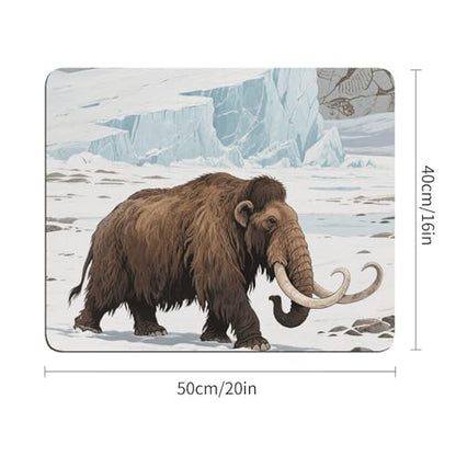 Desk Pad Mat Mammoth Print Non-Slip Desk Mats Desk Protector for Office Home Lap Desk Laptop and Desktop Gift for The Holidays