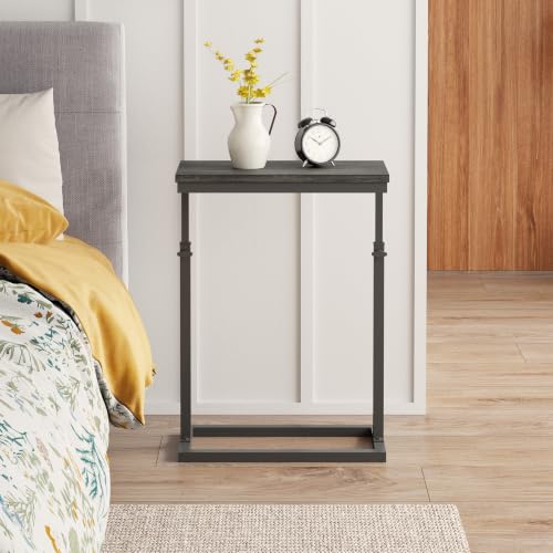 TUTOTAK End Table, Side Table, Tall Couch Table, Sofa Table | for Living Room, Bedroom, Grey TB01BY083P - color: Grey, size: 1 Pack, style: Large
