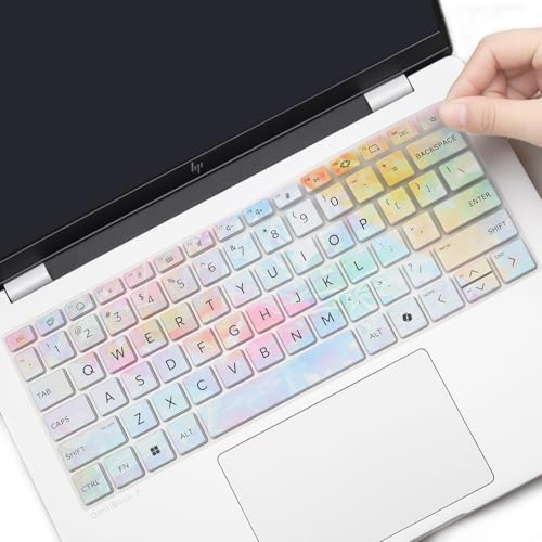 Keyboard Cover for 2026 2025 HP OmniBook 5 Flip 14"/OmniBook 5 Next Gen AI 14" 14-he0037nr 14-he0017nr 14-he0027nr 14-fp0057nr 14-fp0023dx 14-fp0750ng 14-fp0950nd 14-fp0765ng 14-fp0540nd 14" -Dazzle - color: Dazzle