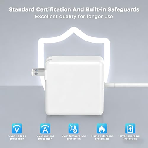 85W Charger for MacBook Pro, 85W Magnetic2 T-Tip Power Adapter Charger Replacement for Mac air 13 Inch Mac Pro 13/15/17 Inch(Applicable to 2012-2017) - size: PA-85W