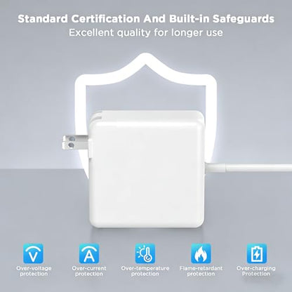 85W Charger for MacBook Pro, 85W Magnetic2 T-Tip Power Adapter Charger Replacement for Mac air 13 Inch Mac Pro 13/15/17 Inch(Applicable to 2012-2017) - size: PA-85W