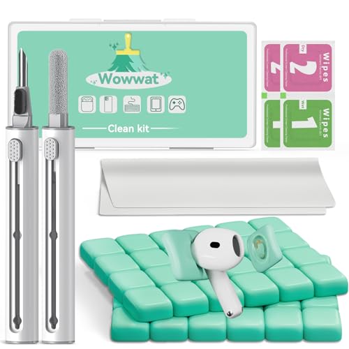 for Airpods Cleaner Kit,Bluetooth Earbuds 3 in 1 Multi-Function Cleaning Pen and Cleaning Putty,for Airpods Pro Phone Charging Port,Earbuds,Headphone, iPod,Case,iPhone,ipad,Laptop - color: Putty+pen