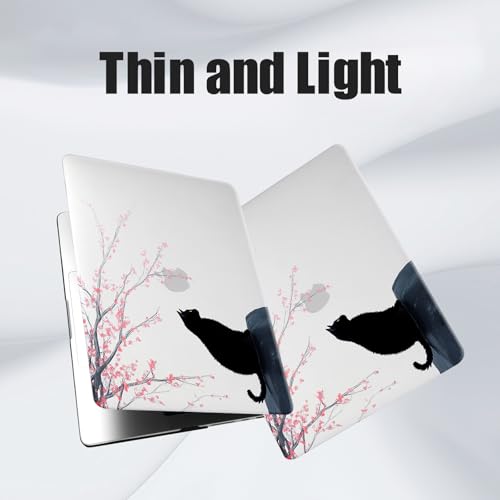 DTangLsm for MacBook Pro 14 inch Case 2026-2021 M5 M4 M3 M2 M1, Black Cat | Cute Plastic Hard Case for MacBook Pro 14+Keyboard Cover (Model A3426 A3427 A3434 A3401 A3185 A3112 A2992 A2918 A2779 A2442) - color: Black Cat