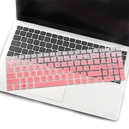 Keyboard Cover for 2025 Dell 16 Plus Laptop DB16250 DB16255 DC16250, Dell 15 Laptop DC15250 DC15255 15.6",2024 2023 Dell Inspiron 15 3510 3511 3515 3520 3525 3530 3535 5510 5515 5518 15.6 - color: OmbrePink